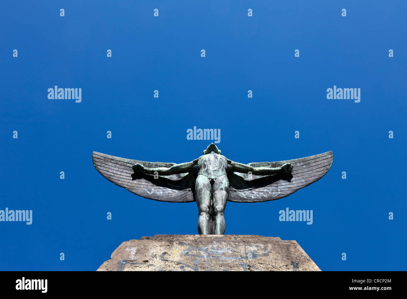 Otto Lilienthal memorial in Berlin, Lichterfelde district, Baekepark