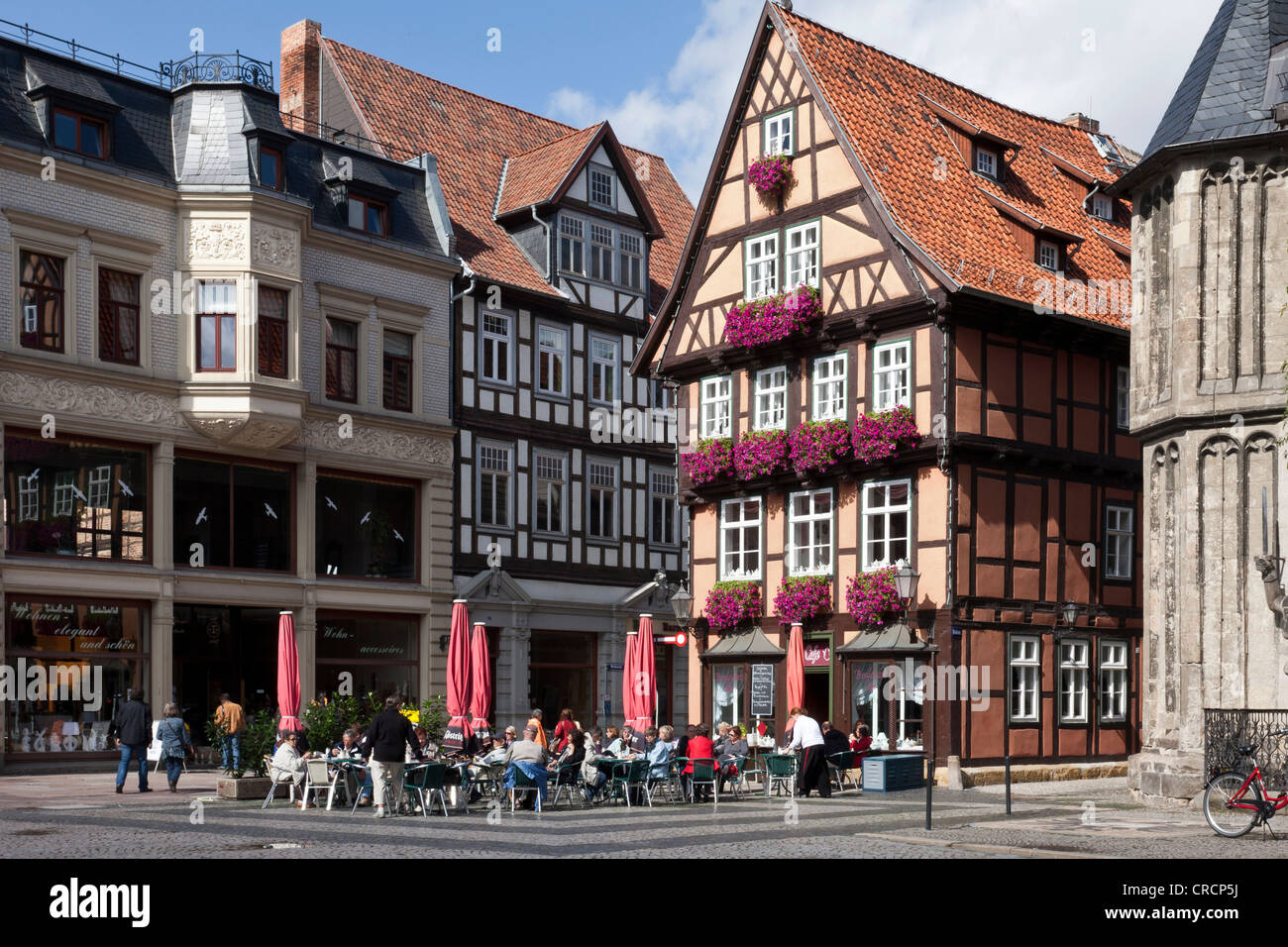 Boulevard Cafe in the historic market square in the historic town