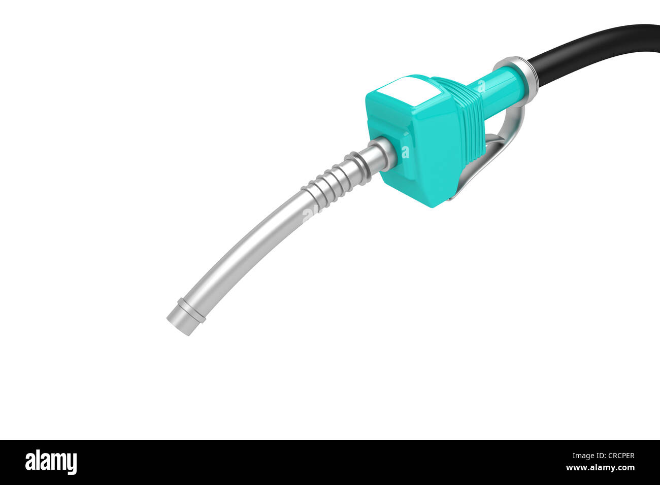 Gas pump nozzle isolated on white background Stock Photo - Alamy