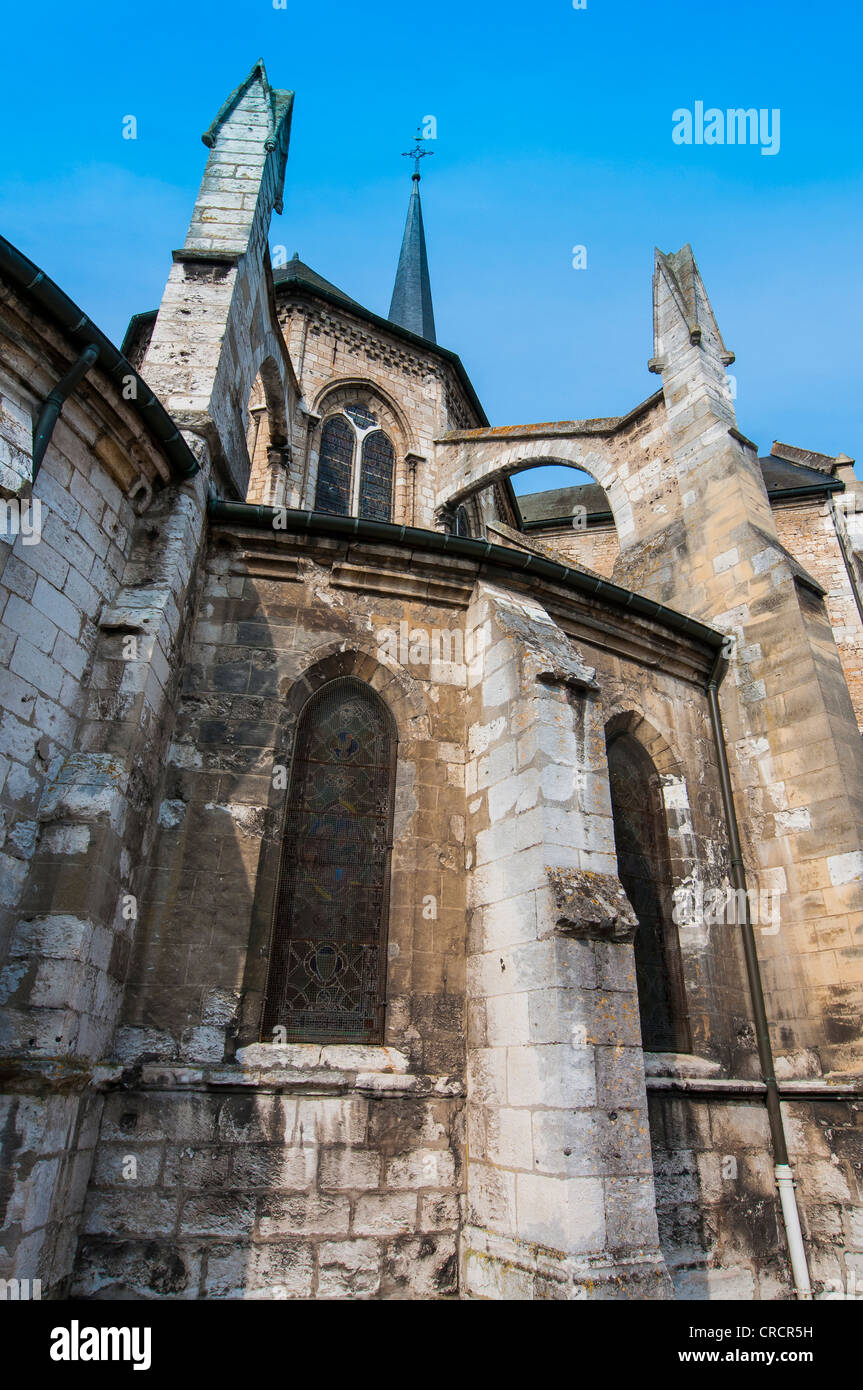Saint Sauveur Church, Petit Andely, Les Andelys, Normandy, France Stock