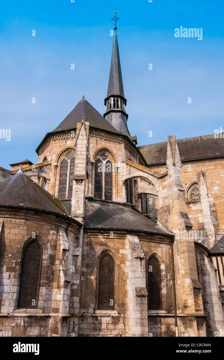 Saint Sauveur Church, Petit Andely, Les Andelys, Normandy, France Stock