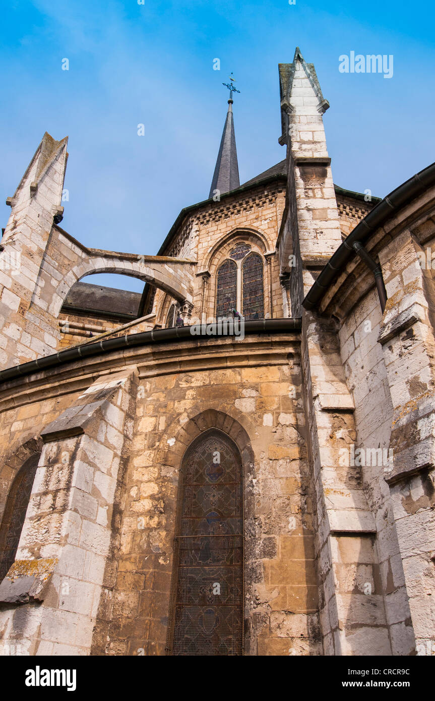 Saint Sauveur Church, Petit Andely, Les Andelys, Normandy, France Stock