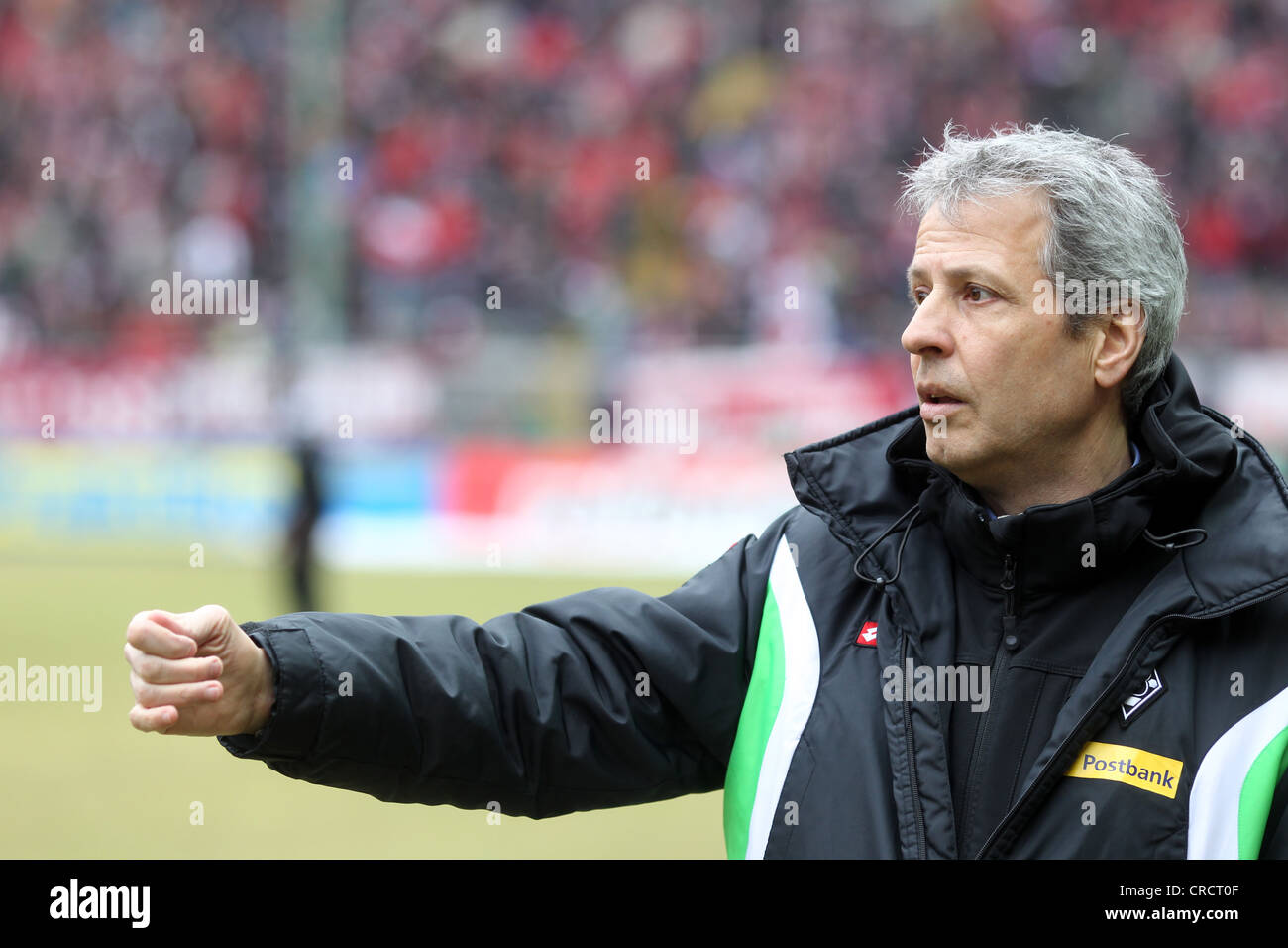 Lucien Favre, manager of the Bundesliga football club Borussia Moenchengladbach, Kaiserslautern, Rhineland-Palatinate Stock Photo