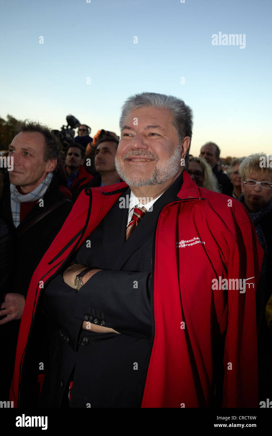 Kurt Beck, Prime Minister of Rhineland-Palatinate, attending the closing ceremony of the Federal Garden Show in Koblenz Stock Photo