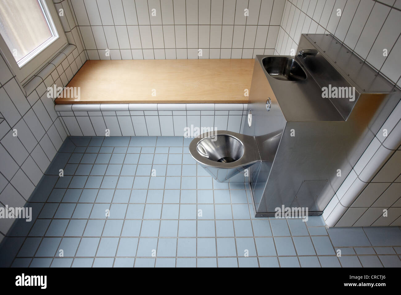 Holding cell in the Higher Regional Court in Koblenz, Rhineland-Palatinate, Germany, Europe Stock Photo