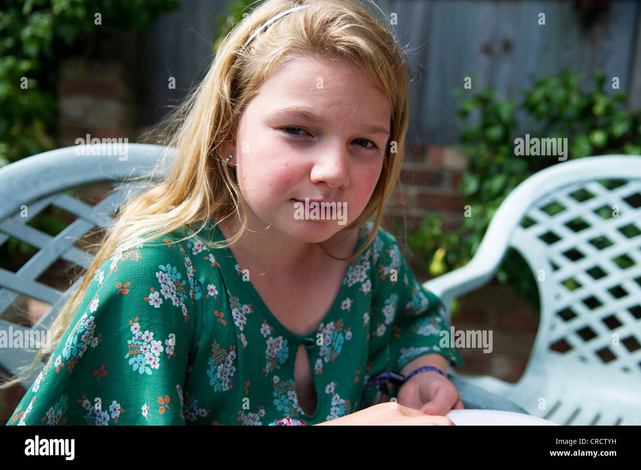 11 year old girl blonde hi-res stock photography and images - Alamy