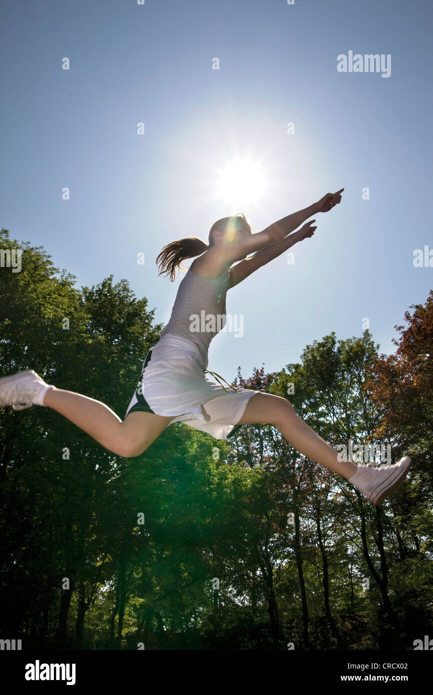 Mid shot young woman taking hi-res stock photography and images - Alamy