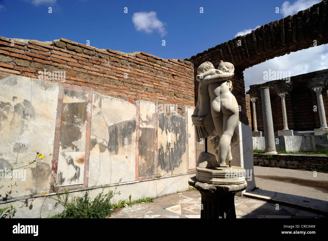 italy, rome, ostia antica, roman house of cupid and psyche (domus di amore e psiche) Stock Photo