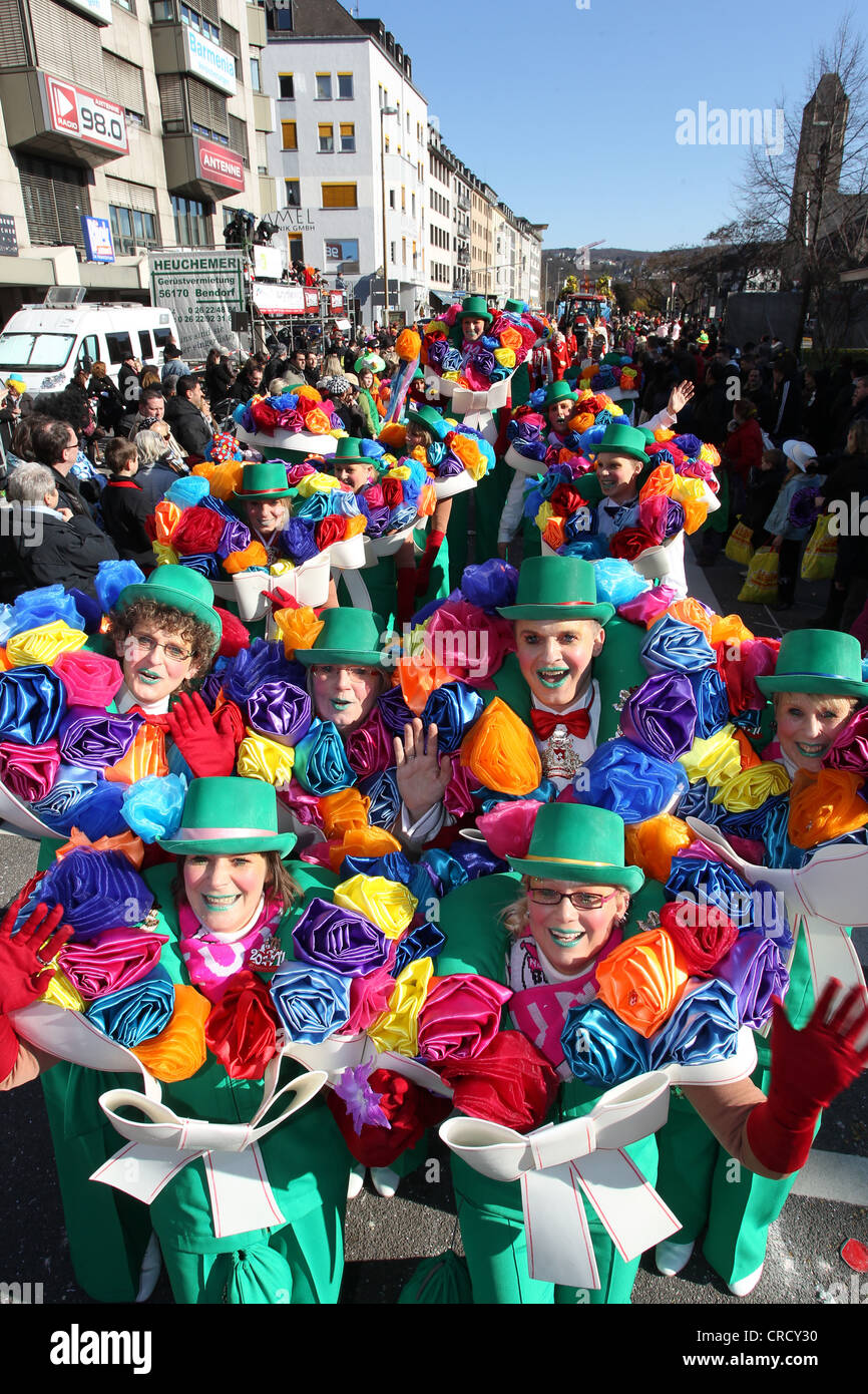 Rosenmontagszug, Carnival procession, Koblenz, Rhineland-Palatinate, Germany, Europe Stock Photo