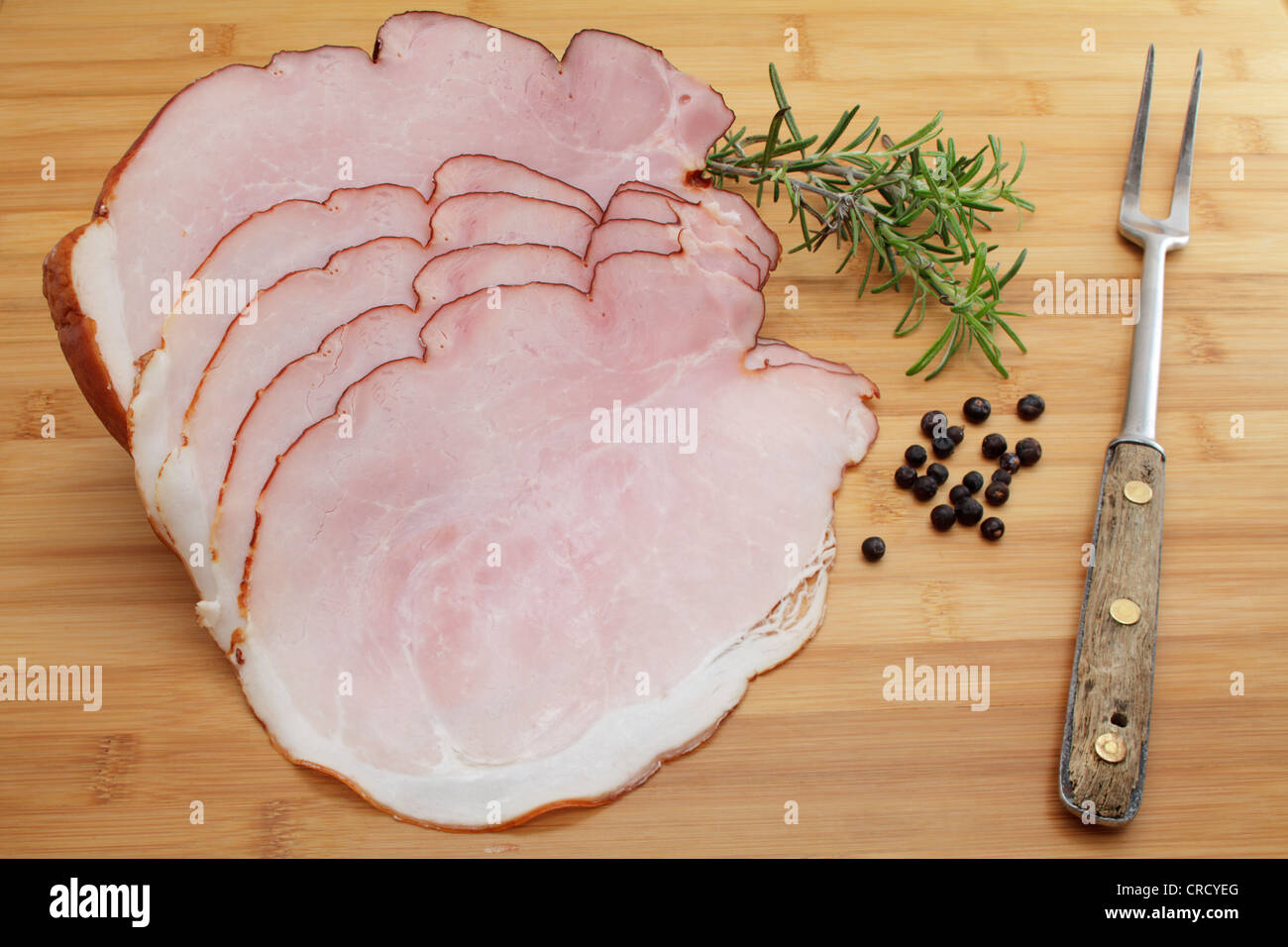 Cured smoked ham Stock Photo Alamy