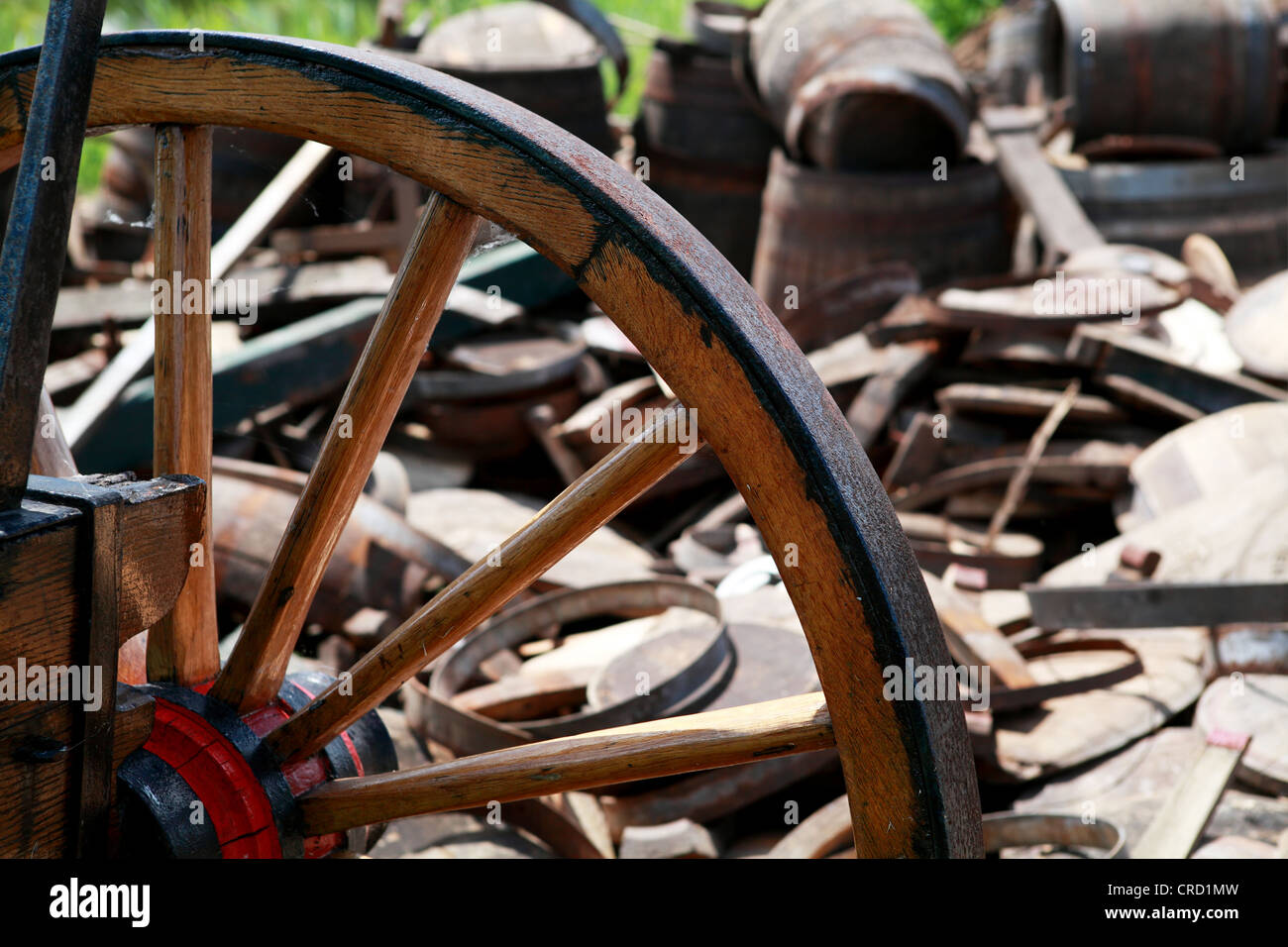 Old wheel cart hi-res stock photography and images - Alamy