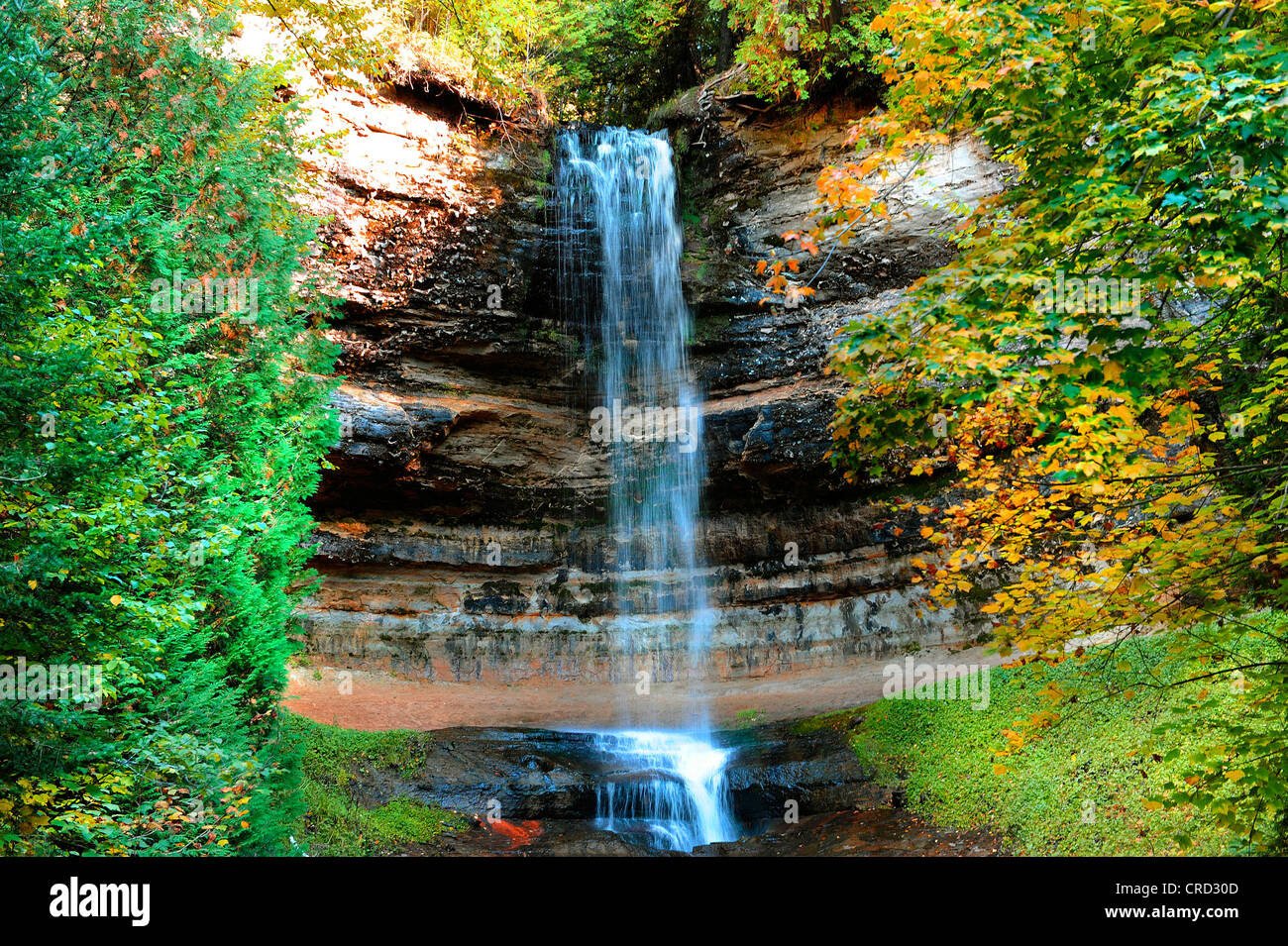 Munising falls upper michigan www tinytilemosaics
