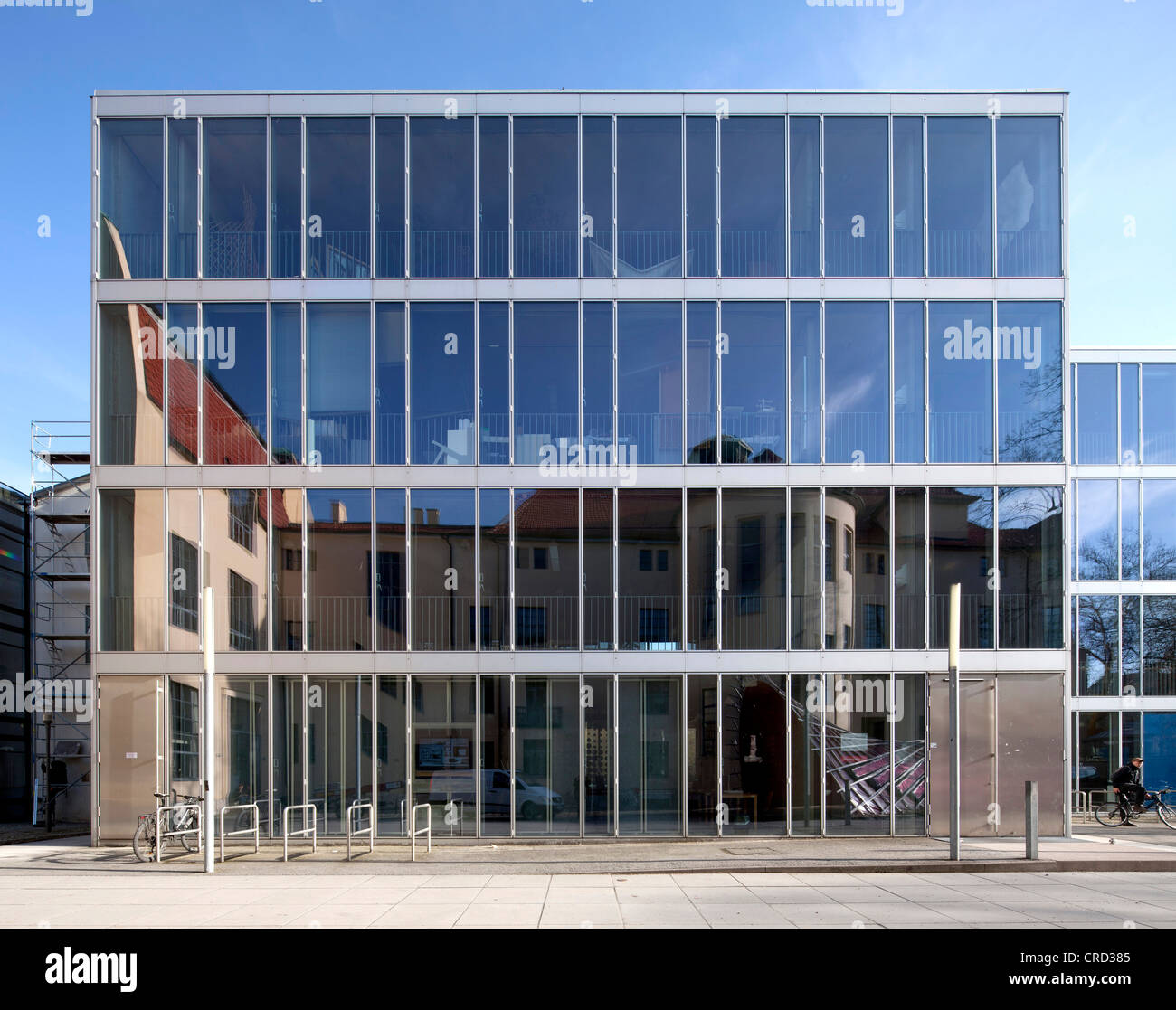 Bauhaus University Weimar, glass cubes, Weimar, Thuringia, Germany ...