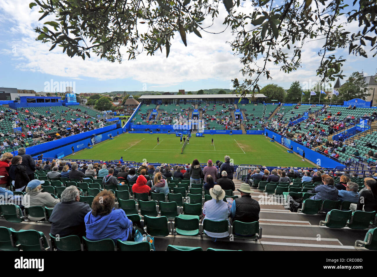Centre Court stands at Devonshire Park Eastbourne for the Aegon  International Tournament Stock Photo - Alamy