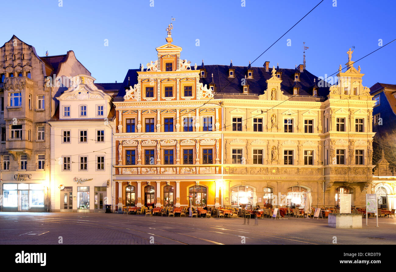 Commercial building on the Juri-Gagarin-Ring, Erfurt, Thuringia, Germany, Europe, PublicGround Stock Photo