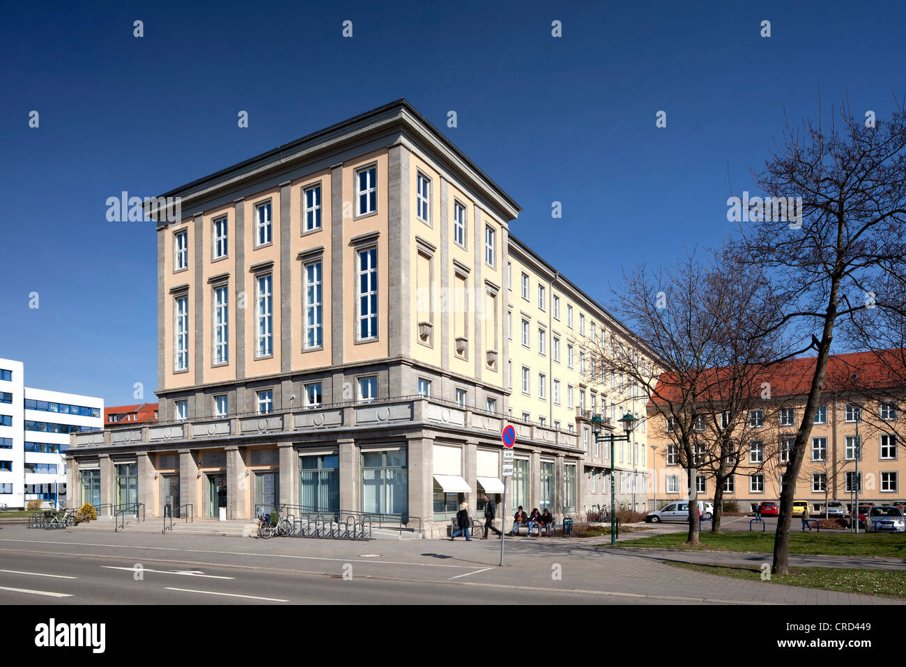 Union House, House of Social Services, Erfurt, Thuringia, Germany, Europe, PublicGround Stock Photo