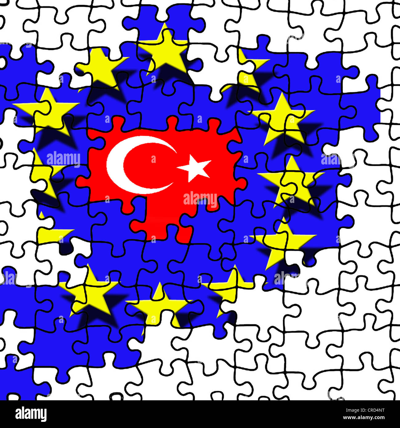 symbol, EU entry of Turkey, Turkey Stock Photo Alamy