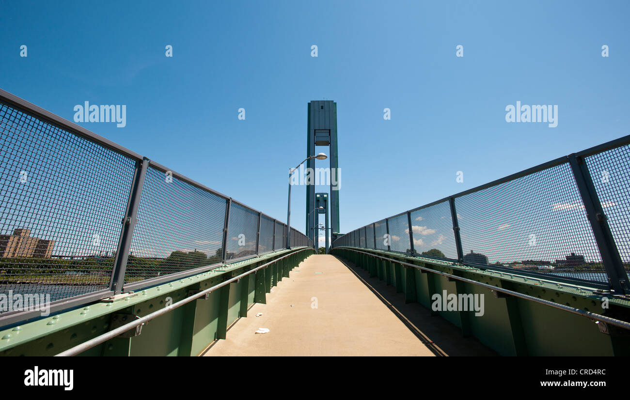 The newly renovated and reopened Randall's Island footbridge over the