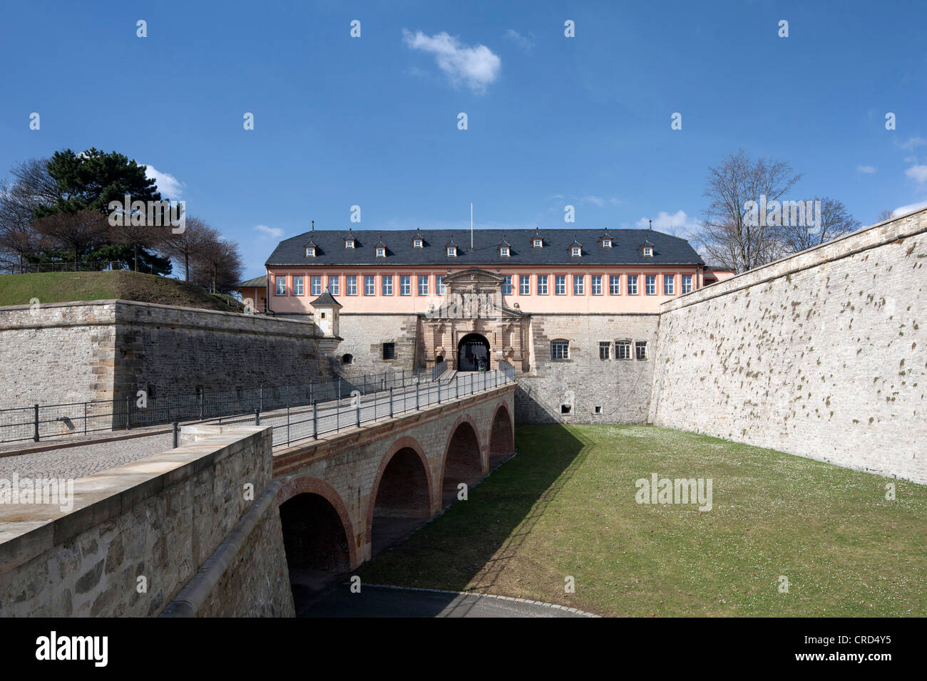 Zitadelle Petersberg citadel, Electorate of Mainz fortress, Baroque town fortress, Erfurt, Thuringia, PublicGround Stock Photo