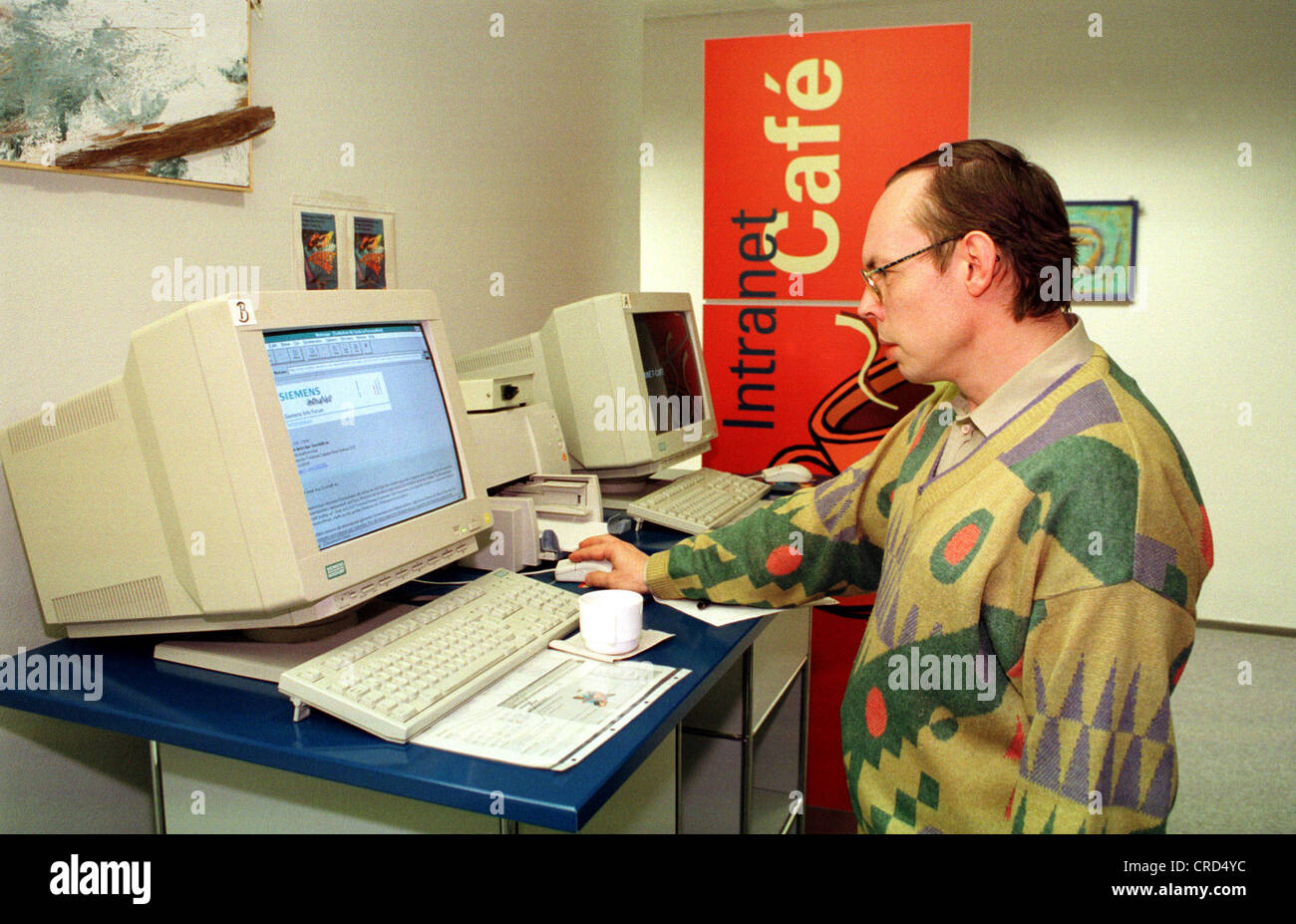 Intranet surfers Siemens AG Berlin Stock Photo - Alamy