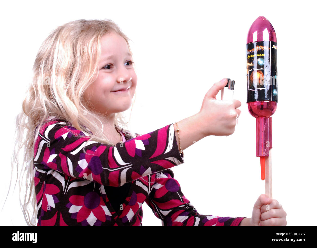 girl with firework Stock Photo Alamy