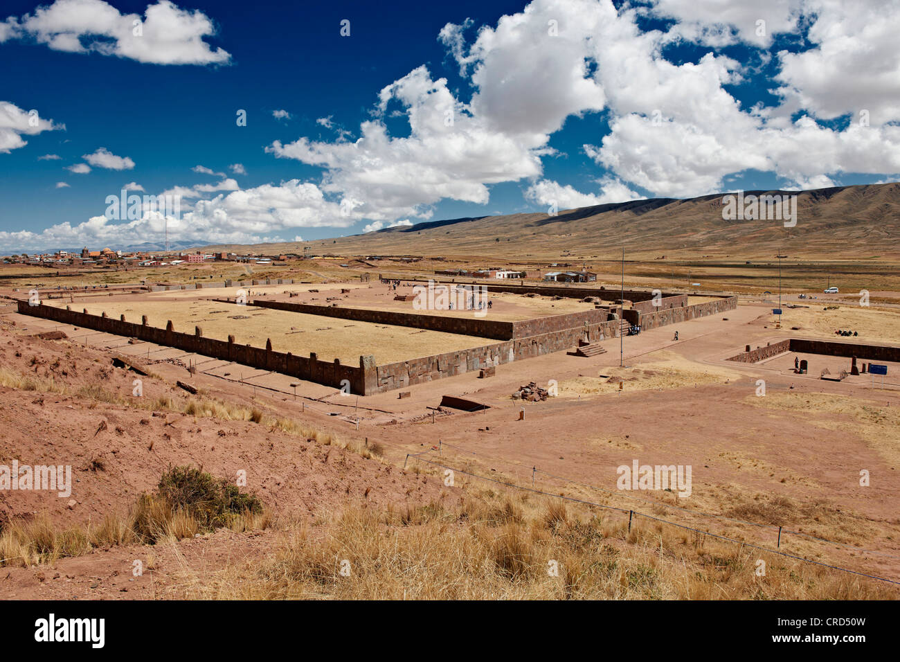 Kalasasaya Temple, Tiwanaku, Tiahuanaco, La Paz, Bolivia, South America Stock Photo