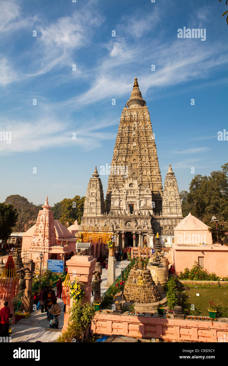 Mahabodhi Temple Bodh Gaya Bihar India Stock Photo Alamy