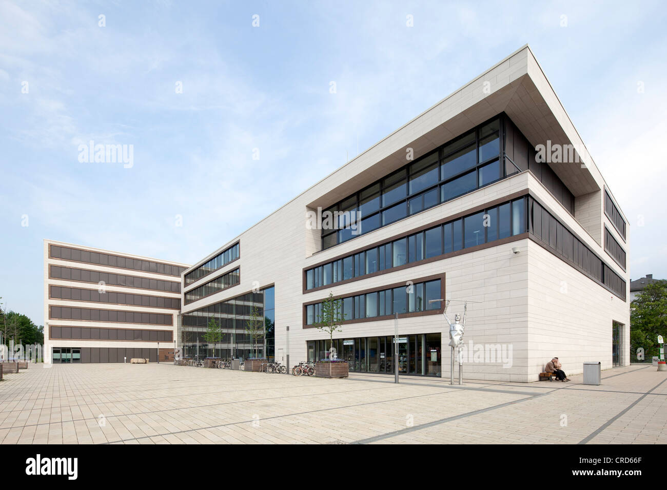 New City Hall, Giessen, Hesse, Germany, Europe, PublicGround Stock Photo