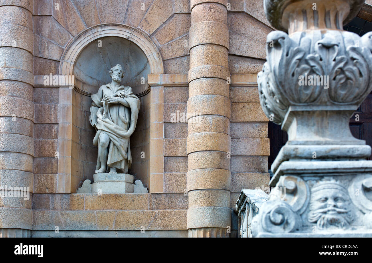 Europe Italy, Campania Cilento, Padula, the front entrance in Baroque stile of the Certosa of San Lorenzo Stock Photo