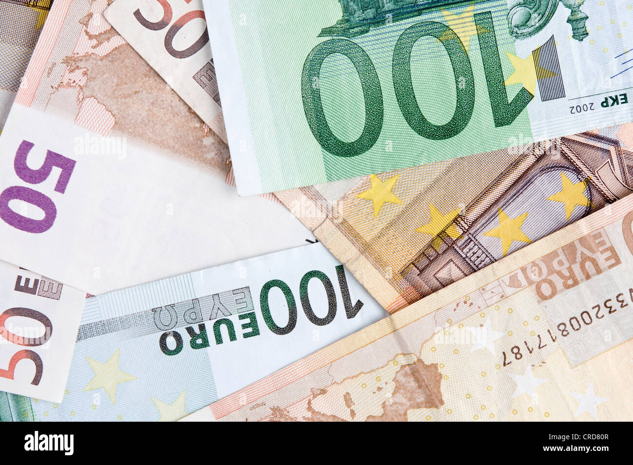 Dinero, Euros Stock Photo
