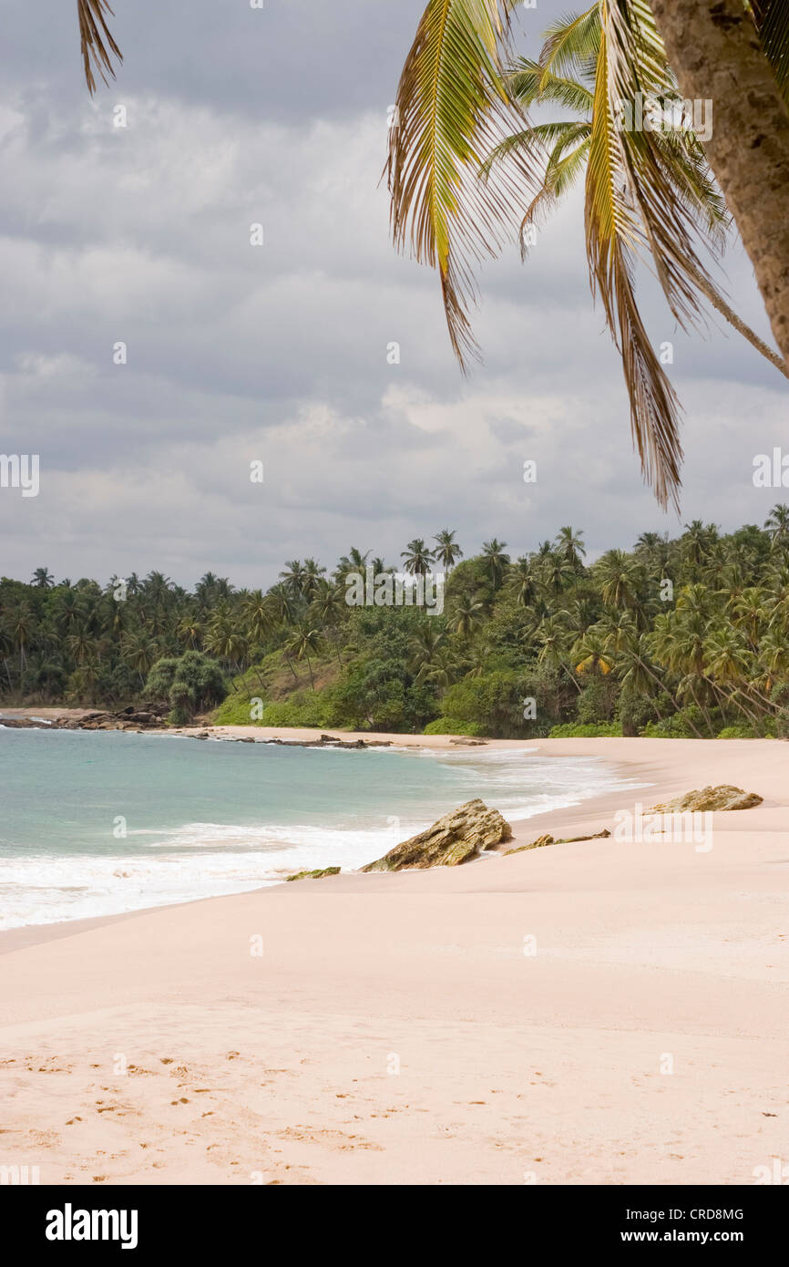 Silent beach in South Sri Lanka Stock Photo