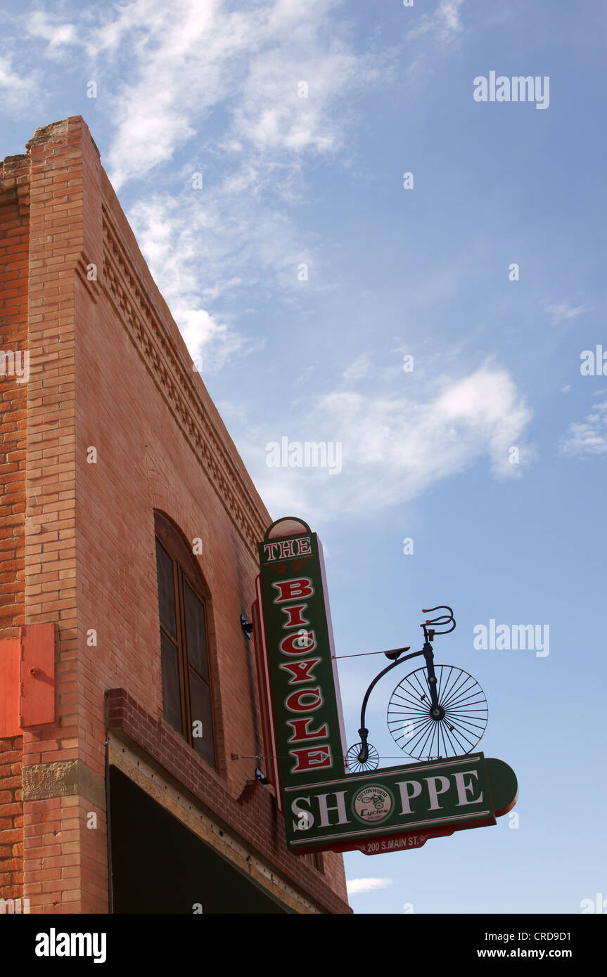 downtown aztec new mexico nm bicycle shop burghal center central city