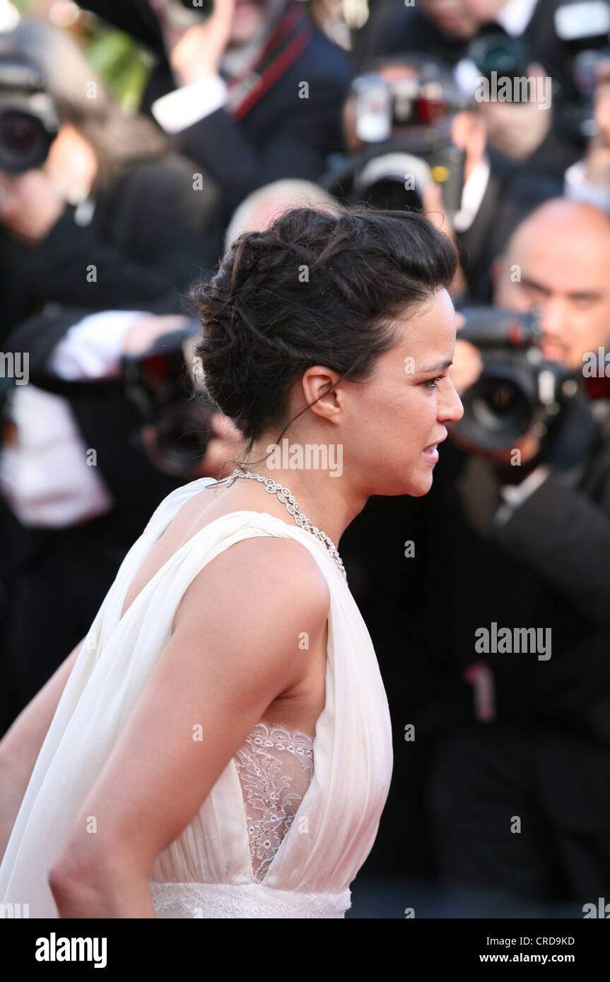 Actress Michelle Rodriguez at the Killing Them Softly gala screening at the 65th Cannes Film Festival France 2012 Stock Photo