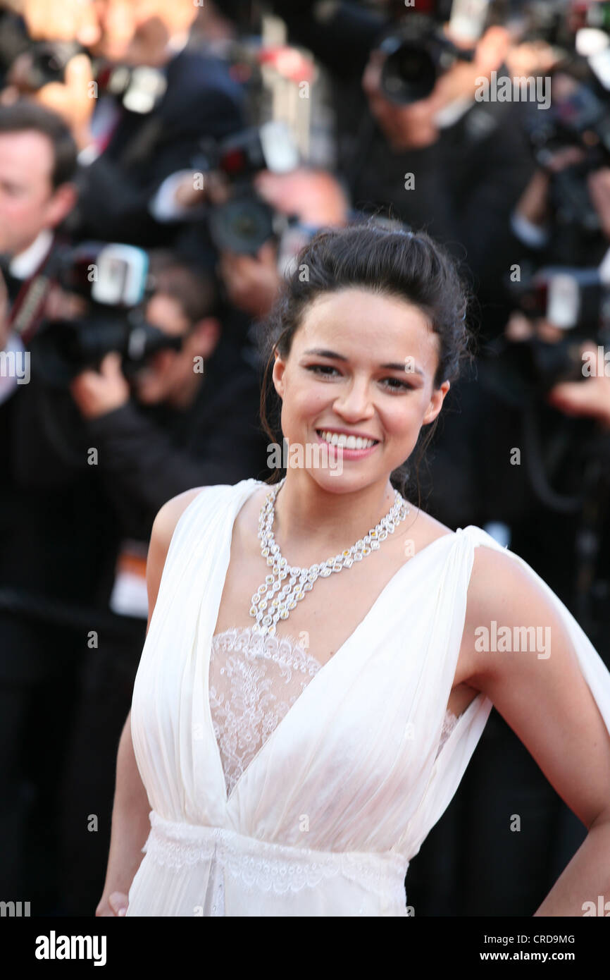 Actress Michelle Rodriguez at the Killing Them Softly gala screening at the 65th Cannes Film Festival France 2012 Stock Photo