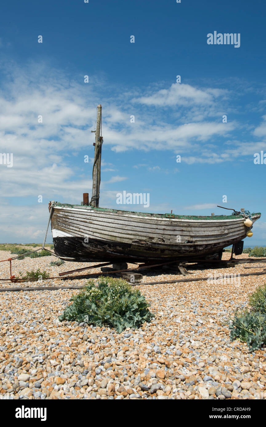 Wrecked wooden fishing boat Stock Photo - Alamy