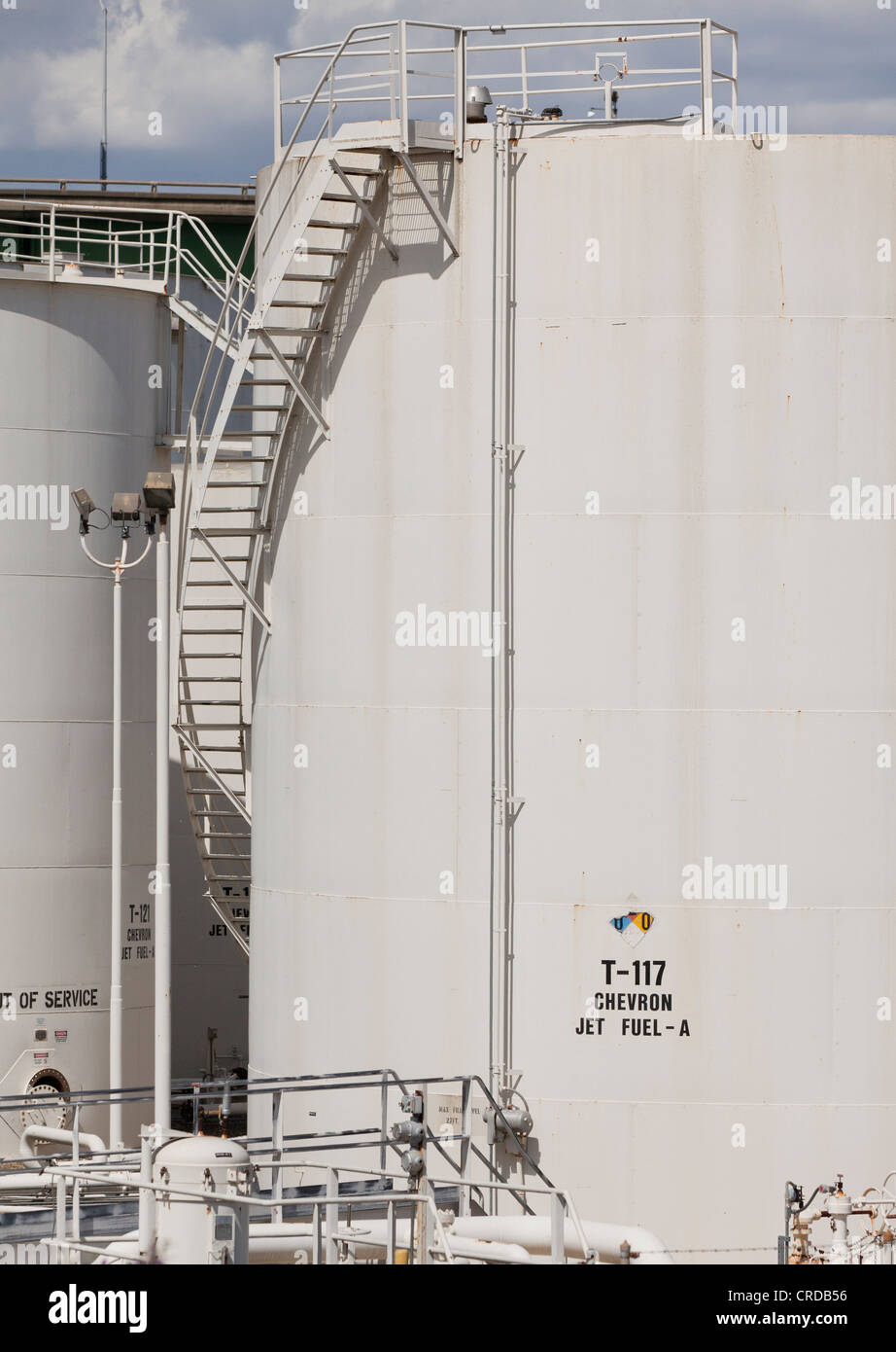 Industrial fuel storage tank Stock Photo