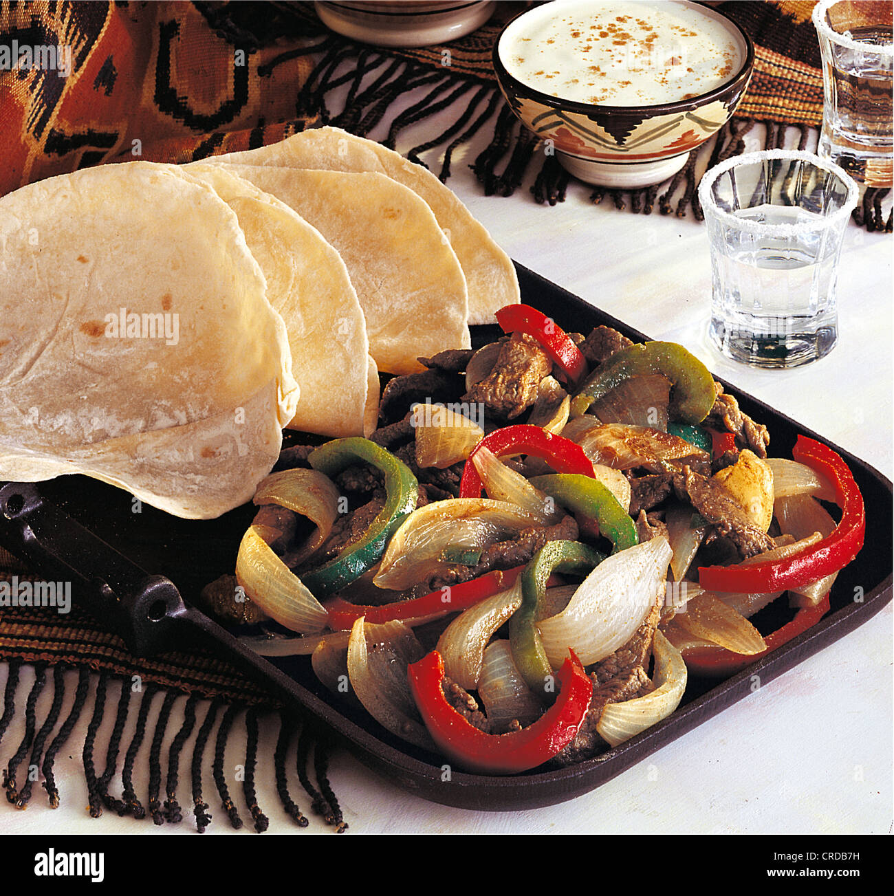 Spicy beef fajitas, Mexico Stock Photo Alamy