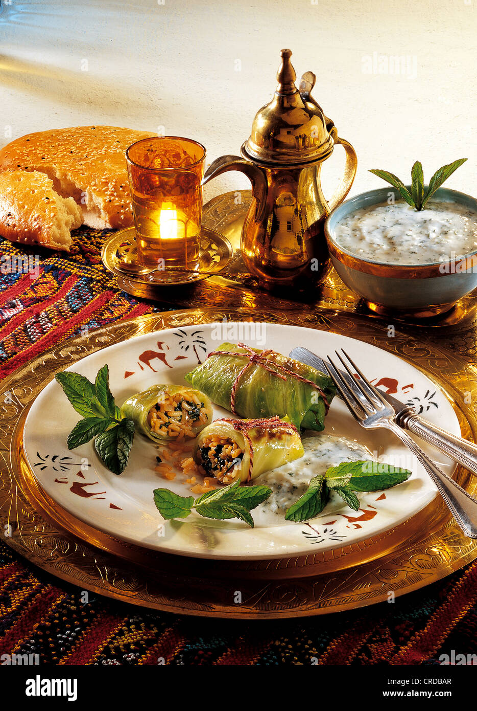 Oriental stuffed cabbage, Lebanon. Stock Photo