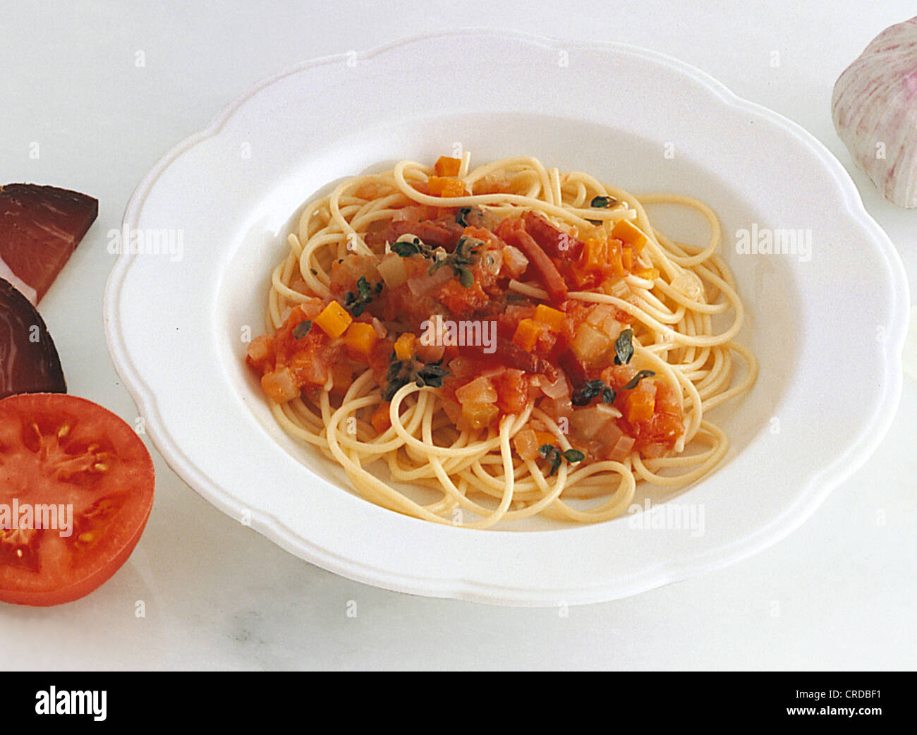 Spaghetti with tomato sauce, Italy Stock Photo Alamy
