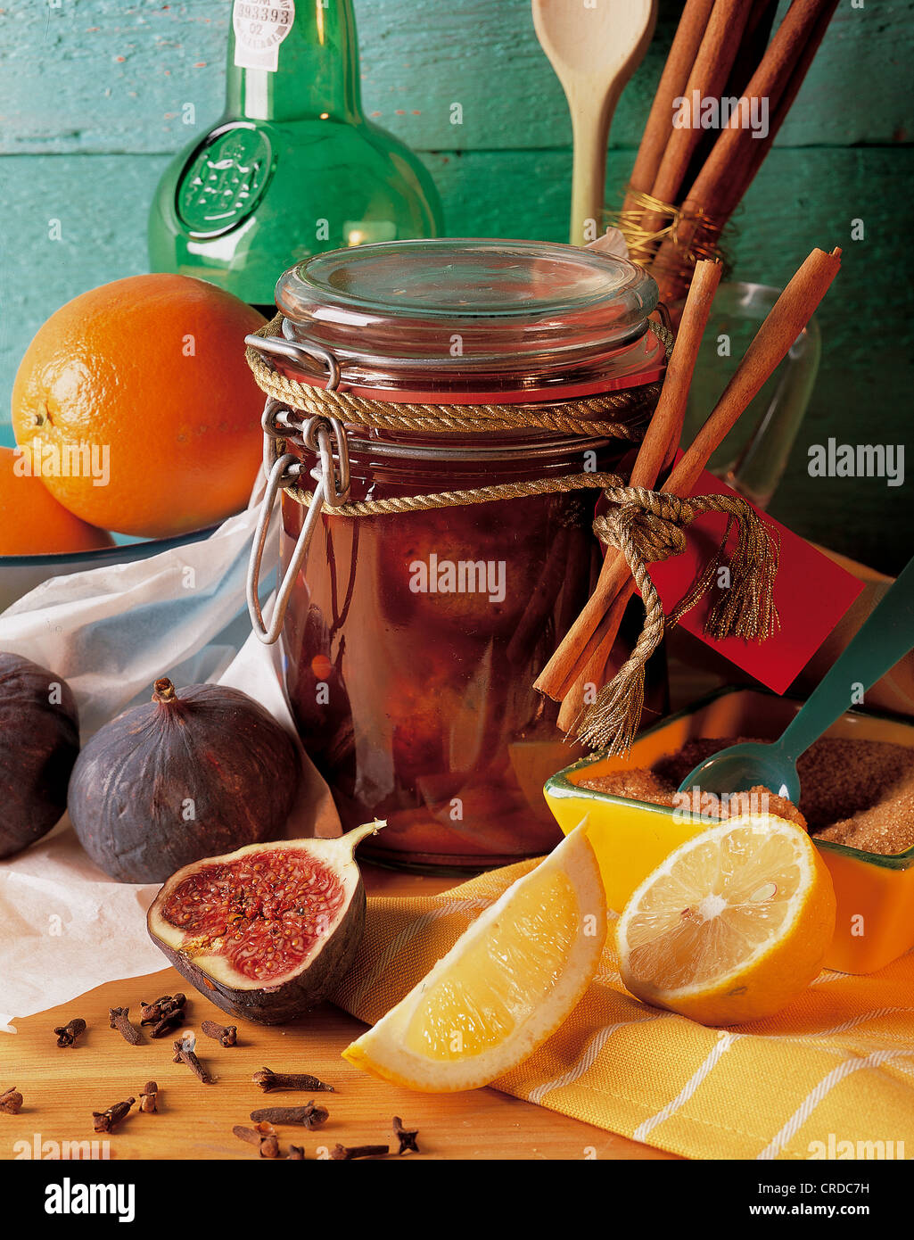 Figs in portwine, Portugal Stock Photo Alamy