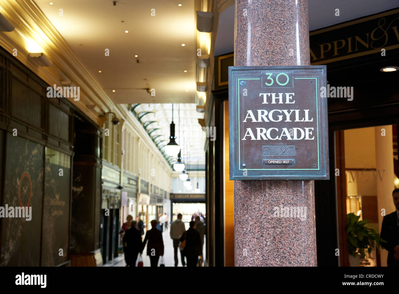 argyll arcade victorian arcade mostly jewellers shops glasgow scotland
