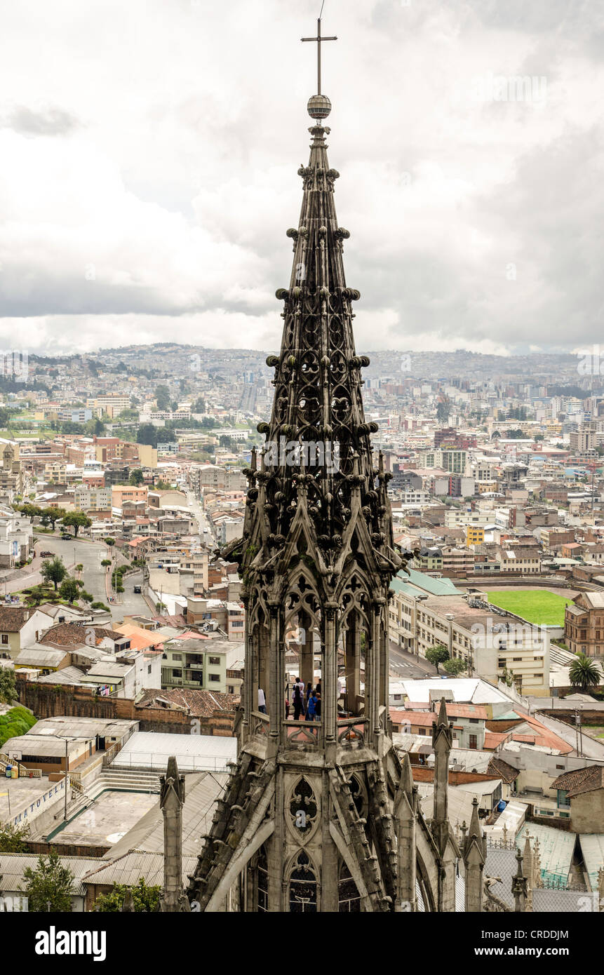 Basilica church Quito Ecuador Stock Photo Alamy