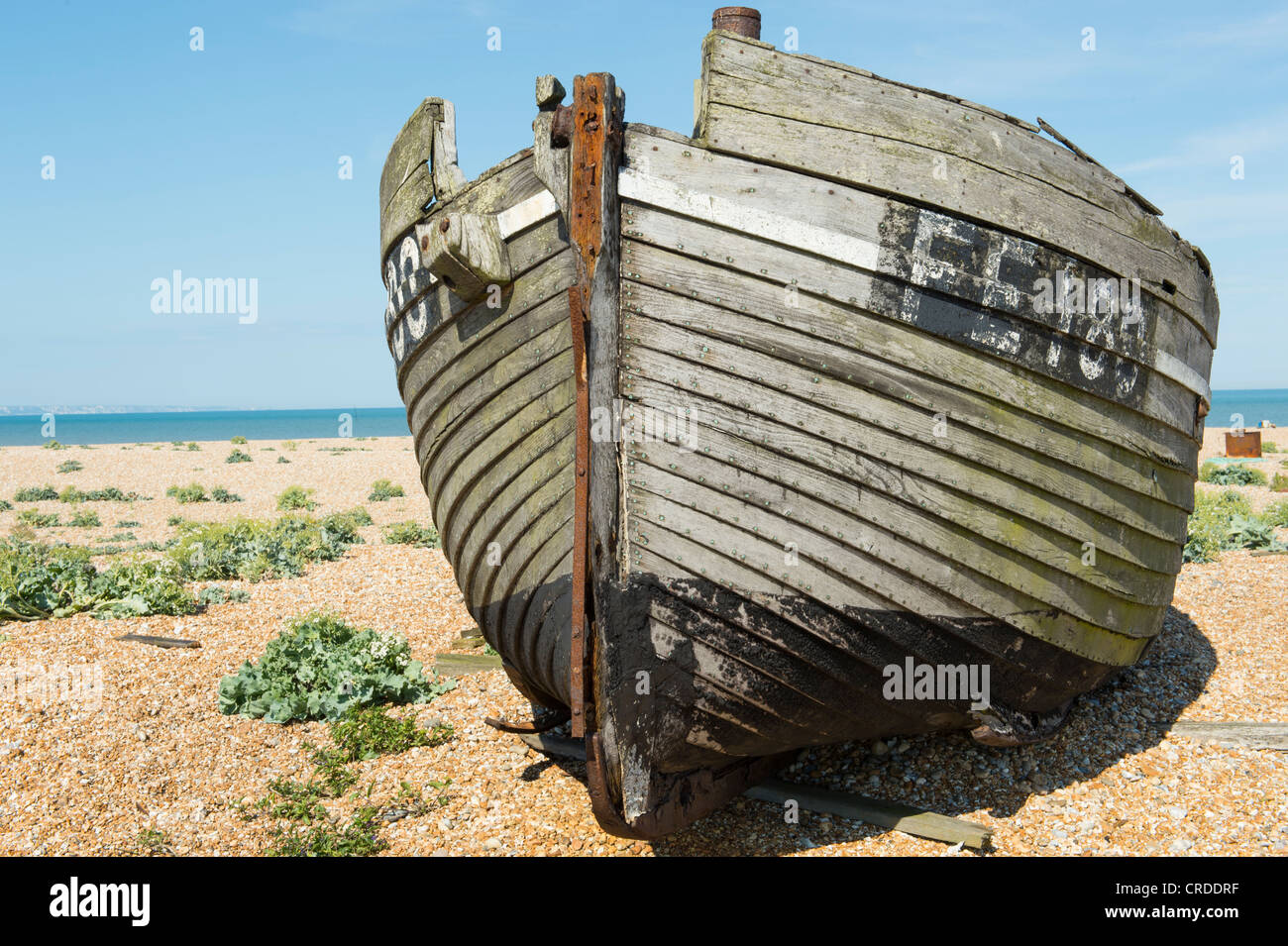 Wrecked wooden fishing boat Stock Photo - Alamy