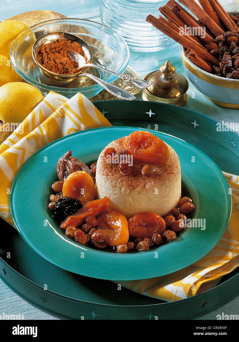 Sweet rice pudding, Syria Stock Photo - Alamy