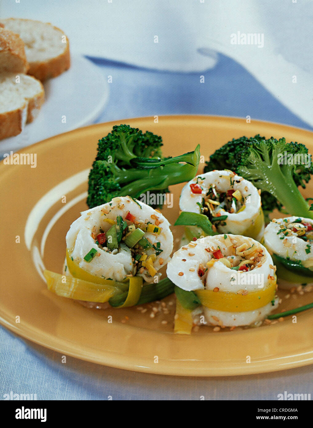 Halibut Roulades With Sesame Lemon Stuffing Stock Photo Alamy halibut-roulades-with-sesame-lemon-stuffing-stock-photo-alamy