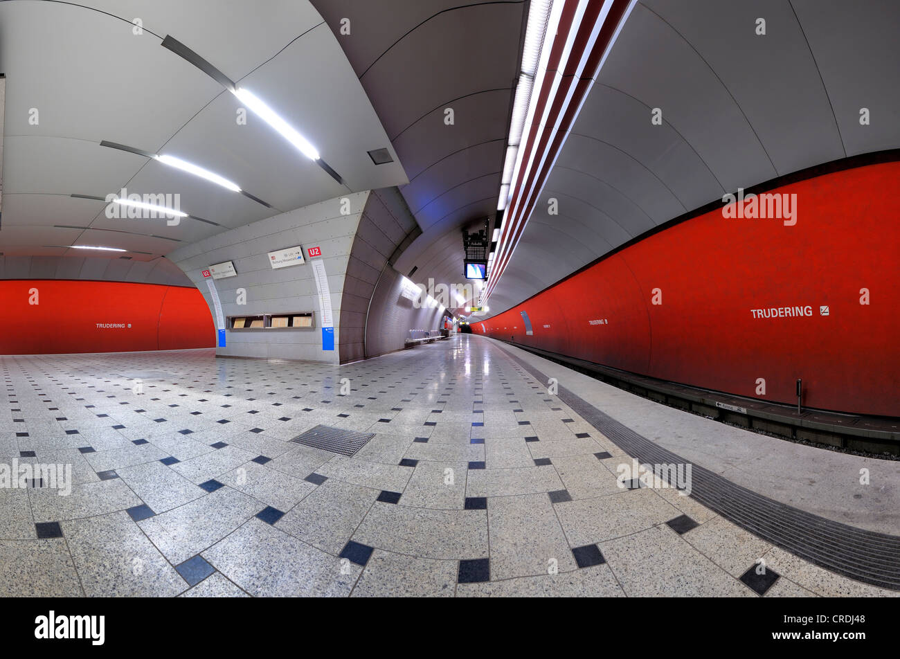 Munich U-Bahn station, metro station, Munich, Bavaria, Germany, Europe Stock Photo