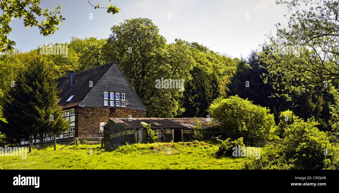old farm house, Germany, North Rhine-Westphalia, Ruhr Area, Sprockhoevel Stock Photo