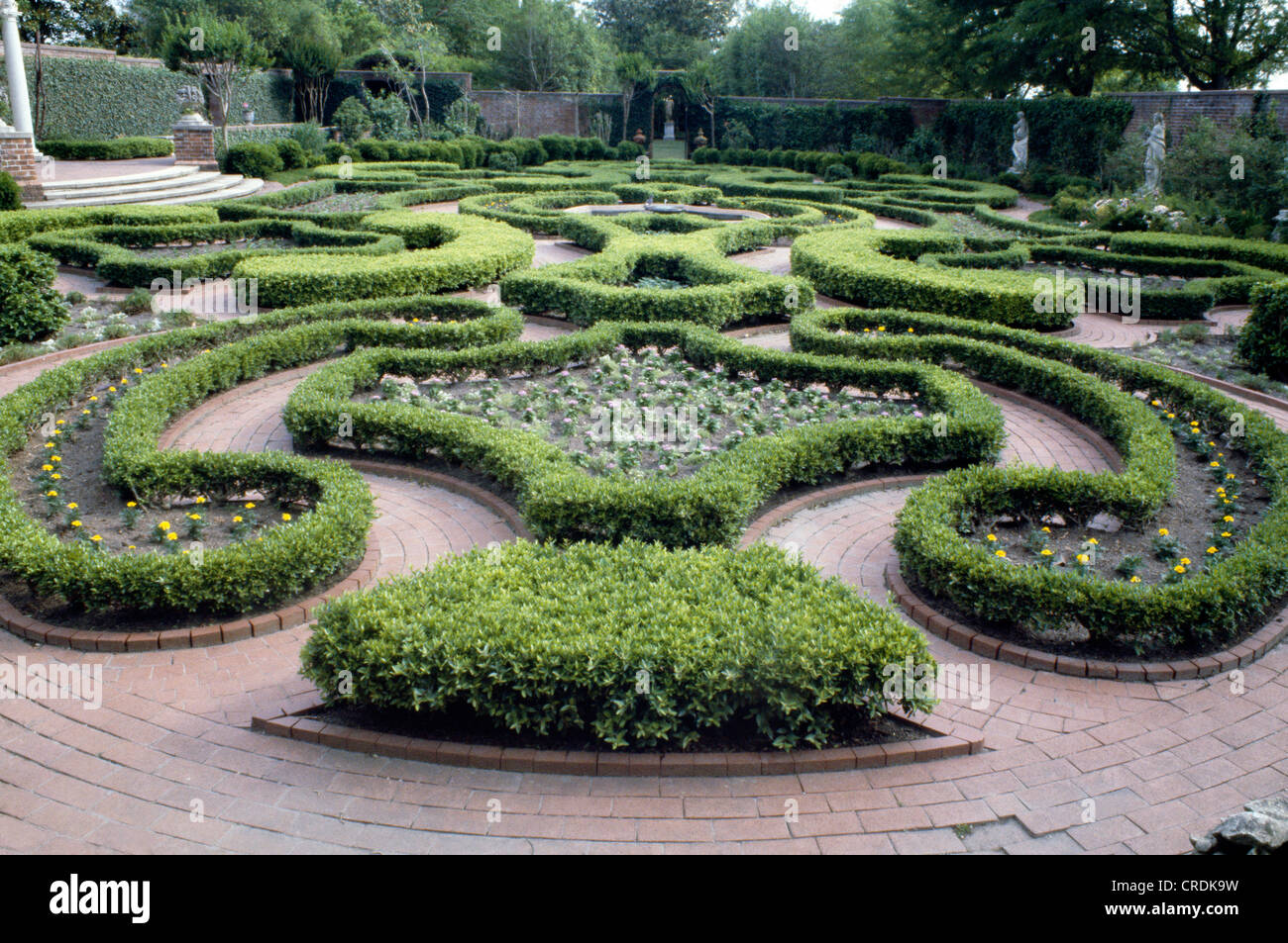 Knot Garden In 18th Century European Style Tyron Palace New Bern