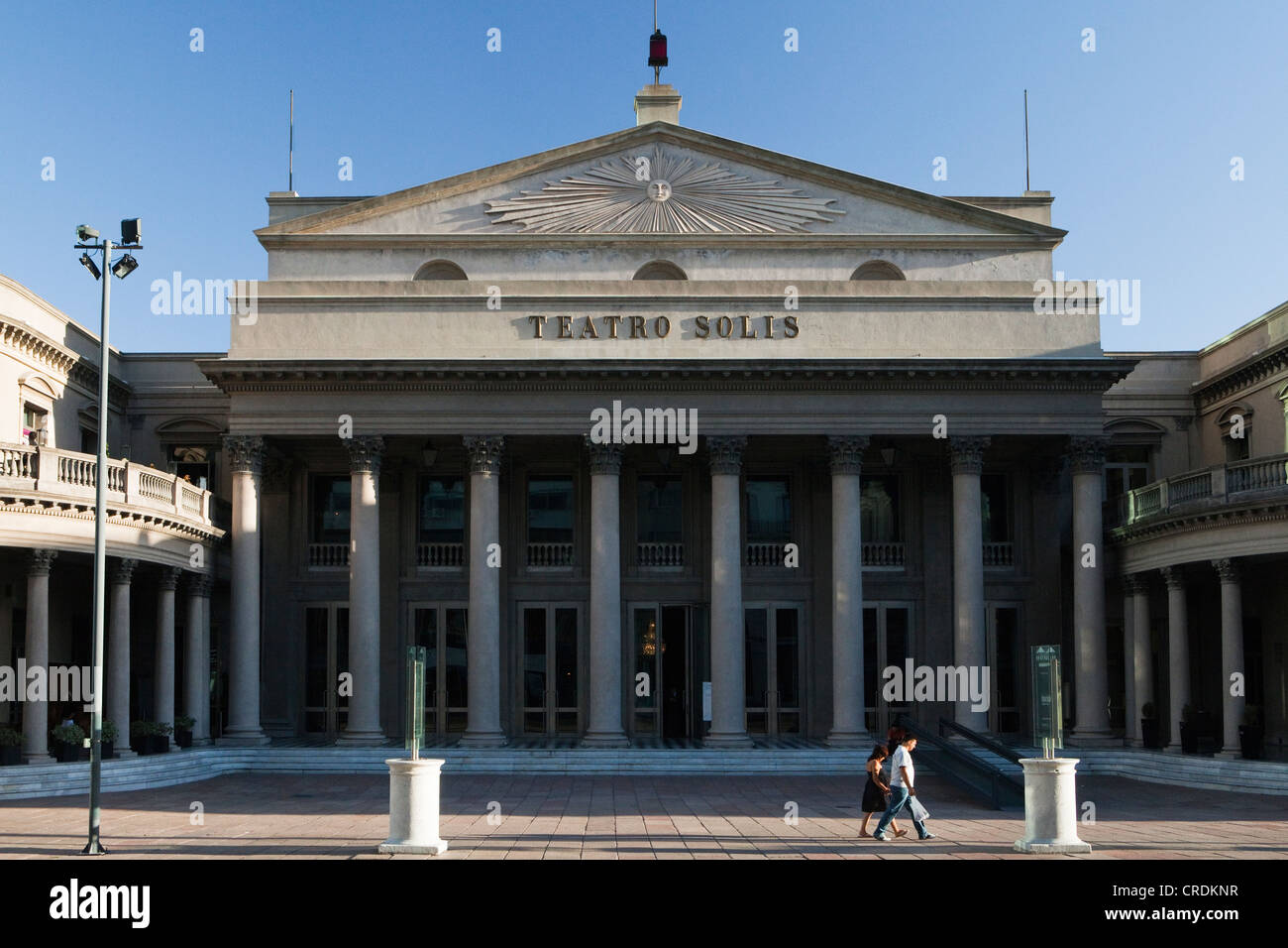 Teatro Solis, Solis Theatre, the oldest theater in Uruguay, built in 1856, at the Plaza Independencia, Montevideo, Uruguay Stock Photo