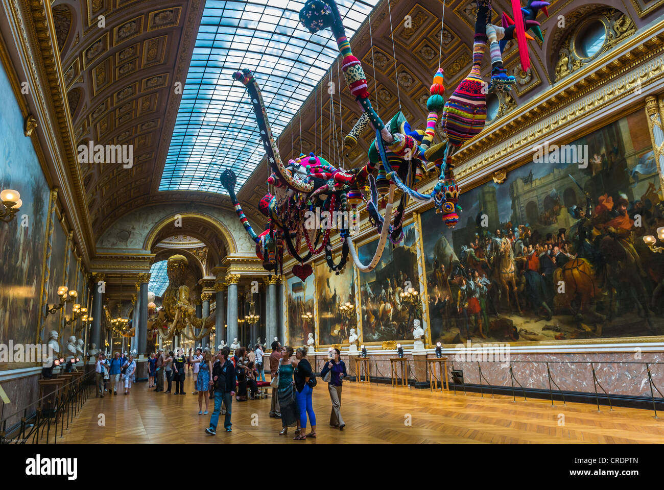 Paris, France, Tourists Visiting Art Galleries inside the Chateau de